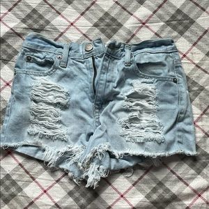 Aeropostale Ripped Jean Shorts - Size 0